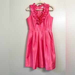 Sandra Darren Shimmering Pink Sleeveless Dress